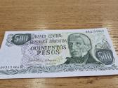 Argentina 500 Pesų 1977-82m. Unc