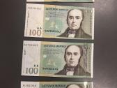 100 litu banknotai 2000 m ir 2007 m