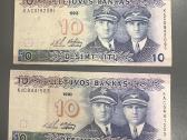 10 litu 1993 metu banknotai