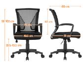 Nuolaidos% Ergonomiška biuro kėdė. Juodos spalvos. - nuotraukos Nr. 14