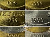 Lietuviškų 1998 ir 1999 metų Unc monetų komplektai - nuotraukos Nr. 6