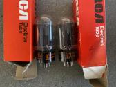 6l6gc Rca lempos (black plates) naujos, Nos