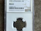 10 centu 1925 m. Ms63