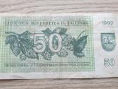 1992 m. retasis 50 talonų Tetervinai
