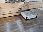 Kampinė sofa su miegama dalimi bei dėže patalynei. - nuotraukos Nr. 6