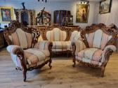 Prabangus minkštas komplektas. Sofa foteliai.