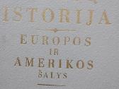 Naujųjų amžių istorija. Europos ir Amerikos šalys