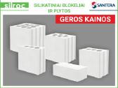 Silikatiniai blokeliai ir plytos "Silroc"