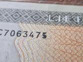 1 litas 1994 Pmg 66 epq serijinio numerio brokas