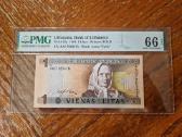 1 litas 1994 Pmg 66 epq serijinio numerio brokas - nuotraukos Nr. 2
