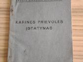 Karinės prievolės įstatymas. 1936