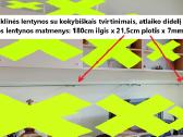 2 labai tvirtos skaidraus stiklo lentynos