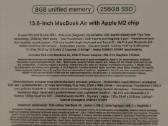 MacBook Air 13.6" m2 256gb - nuotraukos Nr. 2