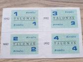 1992 metų maisto talonai Birželis
