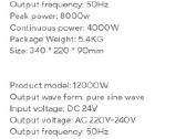 Inverteris 8000w 24 į 220v - nuotraukos Nr. 6