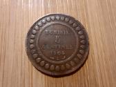 5 centimes sentimai 1904 - Tunisas