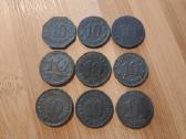 10 pfennig feningai 1917 - 1919 Vokietija