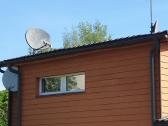 3 antenų 8 galvučių palydovinė sistema