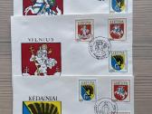 1992 m. Lietuviški pirmosios dienos vokai - nuotraukos Nr. 3