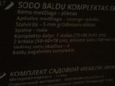 Atliko naujas sodo baldų komplektas - nuotraukos Nr. 4