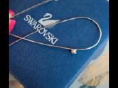Sidabriniai auskarai Swarovski.