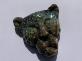 Labradorito leopardo skulptūra, akmuo, mineralas. - nuotraukos Nr. 7