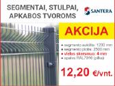 Segmentai, stulpai, apkabos tvoroms