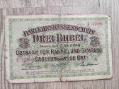 3 Ost rubliai 1916m (lietuviškos)