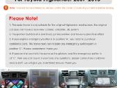 Toyota Highlander 2007-2013 android multimedija - nuotraukos Nr. 5