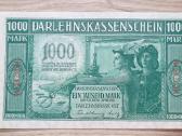 1918 Vokietija Ost Lietuva Lenkija 1000 Mark