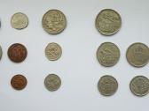 N.zelandijos,australijos,ispanijos monetos -17 vnt