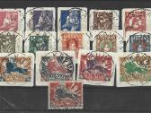 Lietuva 1922 Mi 87/101 Antspauduoti