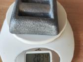 Švininis svoris-2 kg,storis 3 cm, kraštinės po 9cm - nuotraukos Nr. 3