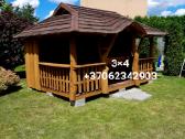 Pavėsinės, šulinio apdaila,vaikų žaidimų aikštelės - nuotraukos Nr. 4