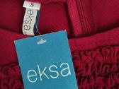 Nauja "Eksa" lininė bordo suknelė su raukinukais - nuotraukos Nr. 4