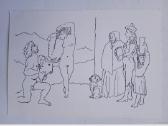 Atvirute 1966 m. Pikasas. Šokis su banderilais