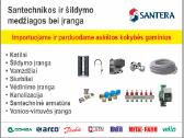 Santechnikos ir šildymo medžiagos bei įranga