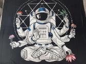 Psychedelic Astronaut - Naujas Tapestry 150x130 cm
