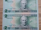 1993/94 metų dvigubi 1 ir 2 litai - nuotraukos Nr. 3