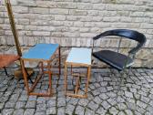 Vintažinių mid century Bauhaus st. staliukų duetas - nuotraukos Nr. 4
