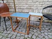 Vintažinių mid century Bauhaus st. staliukų duetas - nuotraukos Nr. 5