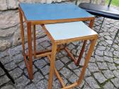 Vintažinių mid century Bauhaus st. staliukų duetas - nuotraukos Nr. 9