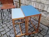 Vintažinių mid century Bauhaus st. staliukų duetas - nuotraukos Nr. 11