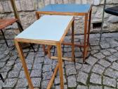 Vintažinių mid century Bauhaus st. staliukų duetas - nuotraukos Nr. 12