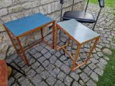 Vintažinių mid century Bauhaus st. staliukų duetas - nuotraukos Nr. 15