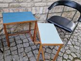 Vintažinių mid century Bauhaus st. staliukų duetas - nuotraukos Nr. 16