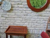 Vintažinis Art Nouveau masyvo konsolinis staliukas - nuotraukos Nr. 8