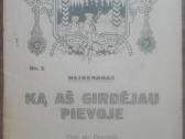 1634. Ką Aš Girdėjau Pievoje? labai reta antikvari