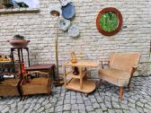 Vintažinis mid century ąžuol.serviravimo staliukas - nuotraukos Nr. 5