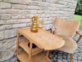 Vintažinis mid century ąžuol.serviravimo staliukas - nuotraukos Nr. 11